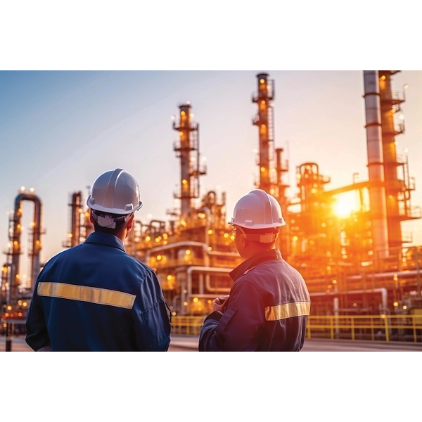 Oil refinery engineers